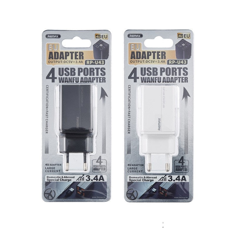 4-head multi head quick charging power adapter