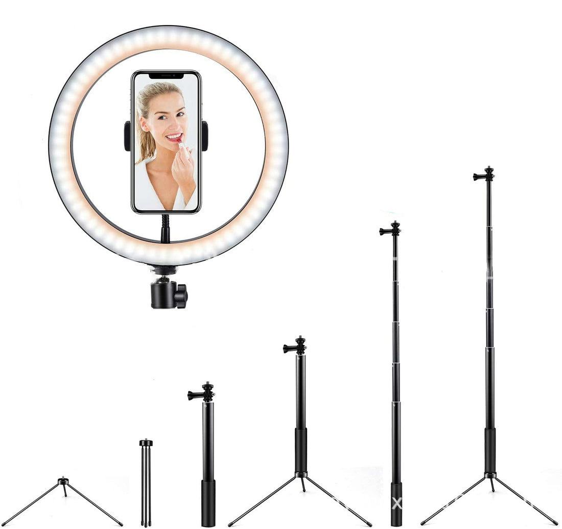 10 LED Ring Light Lamp Tripod Stand