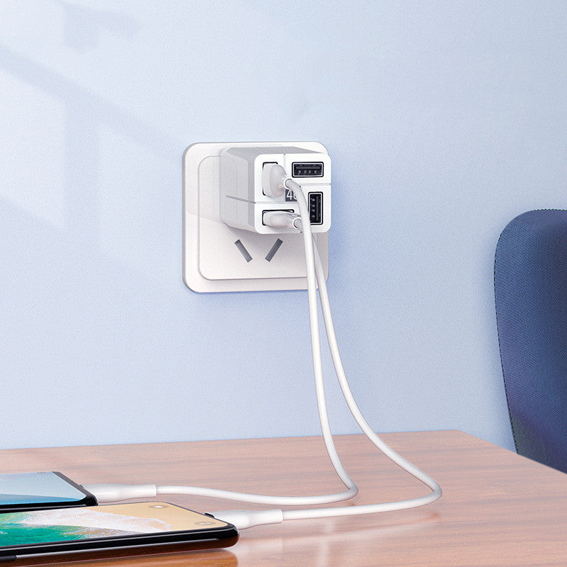 4-head multi head quick charging power adapter
