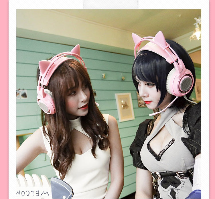 Headsets LED Cat Ear Headphones