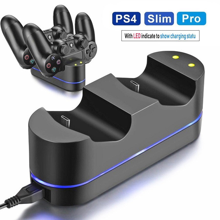 Playstation 4 Charger Kit  Dual Usb Charging Dock Station Stand For Ps4 Controller