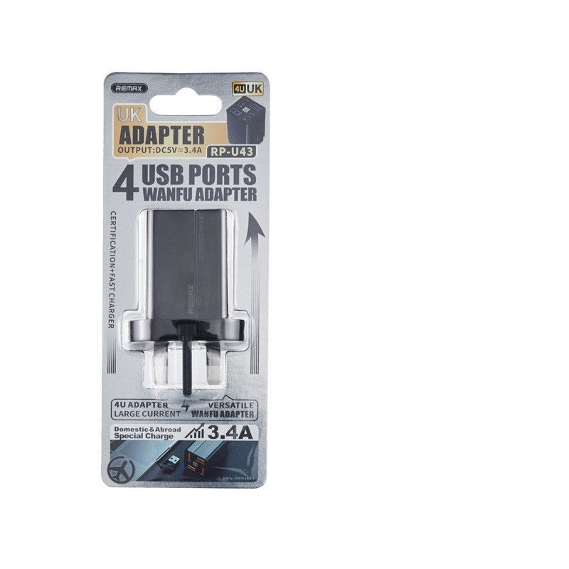 4-head multi head quick charging power adapter