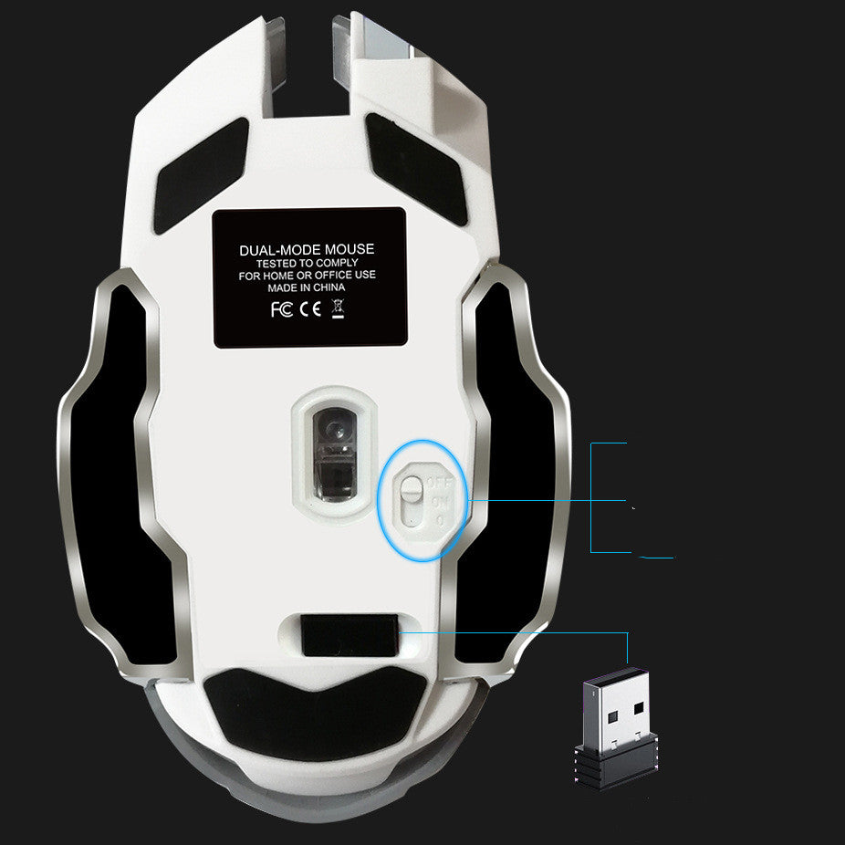 Mute Rechargeable Wired Office Mouse