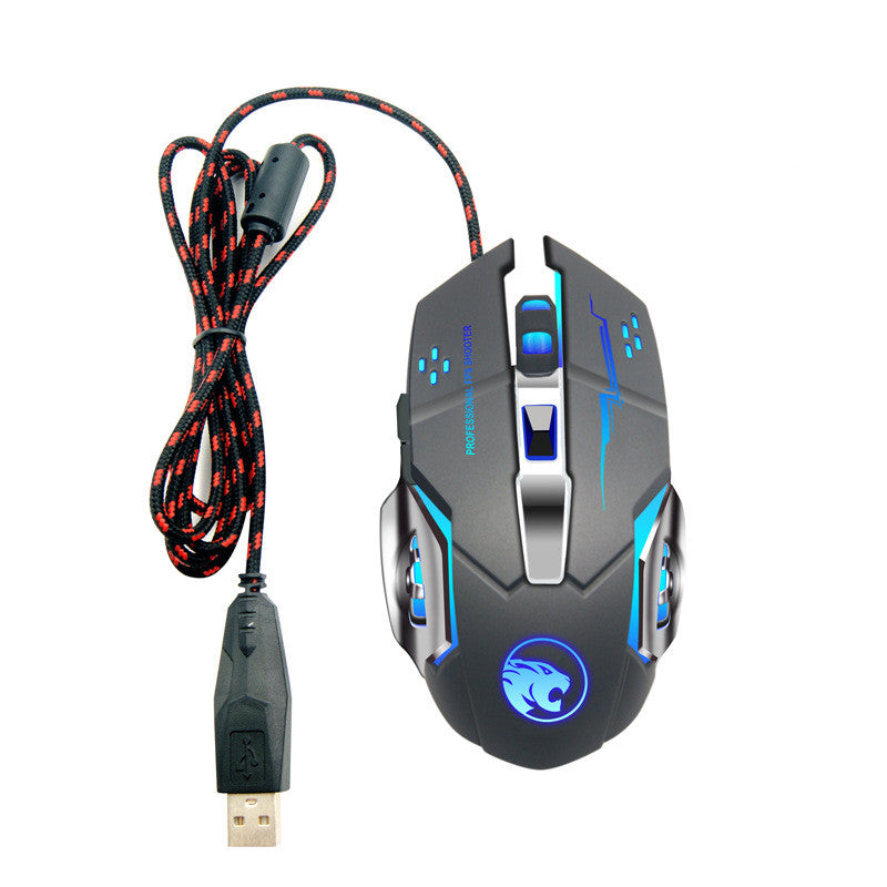 Mute Rechargeable Wired Office Mouse