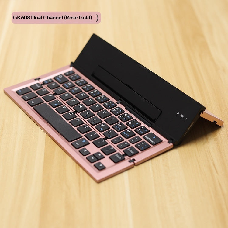 Geyes Bluetooth Wireless Foldable Keyboard, Three-System Dual-Mode
