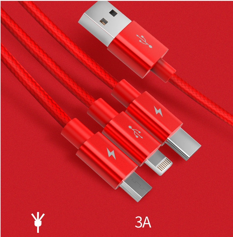 Three-in-one Data Cable Charging Cable