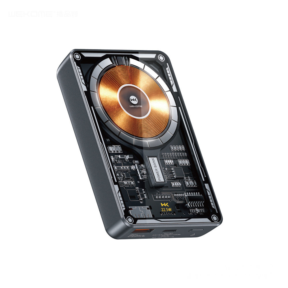 Transparent Magnetic Portable Wireless Power Bank