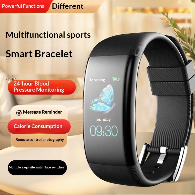 Smart Multifunctional Fitness Pedometer Alarm Clock Bluetooth Watch