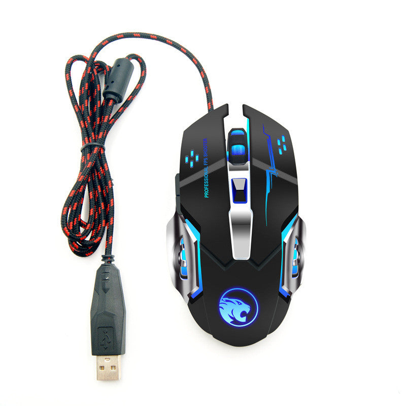 Mute Rechargeable Wired Office Mouse