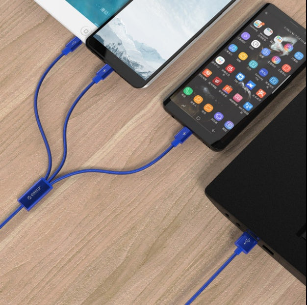 Three-in-one Data Cable Charging Cable